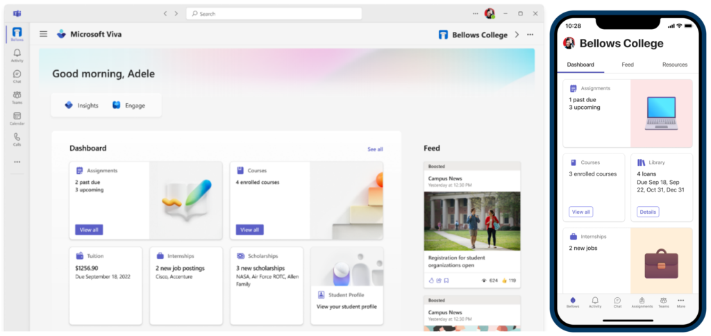 Viva Connections for Education in Microsoft Teams
